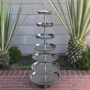 Elegant 7 Tier Silver Serving Dish - 5 ft